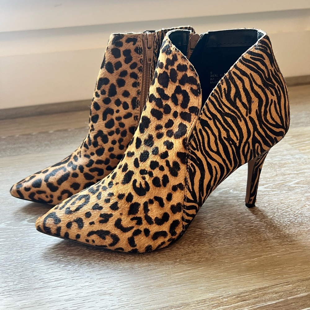Express Animal Print Ankle Boots